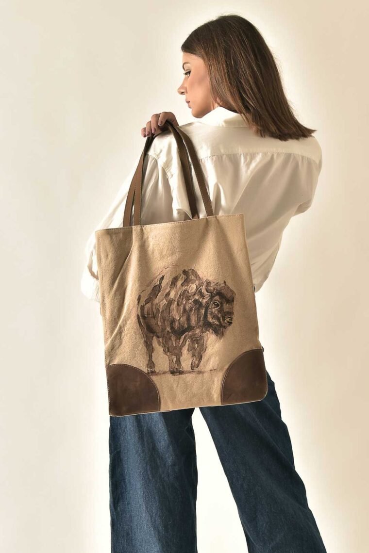 Bison Book Bag for women