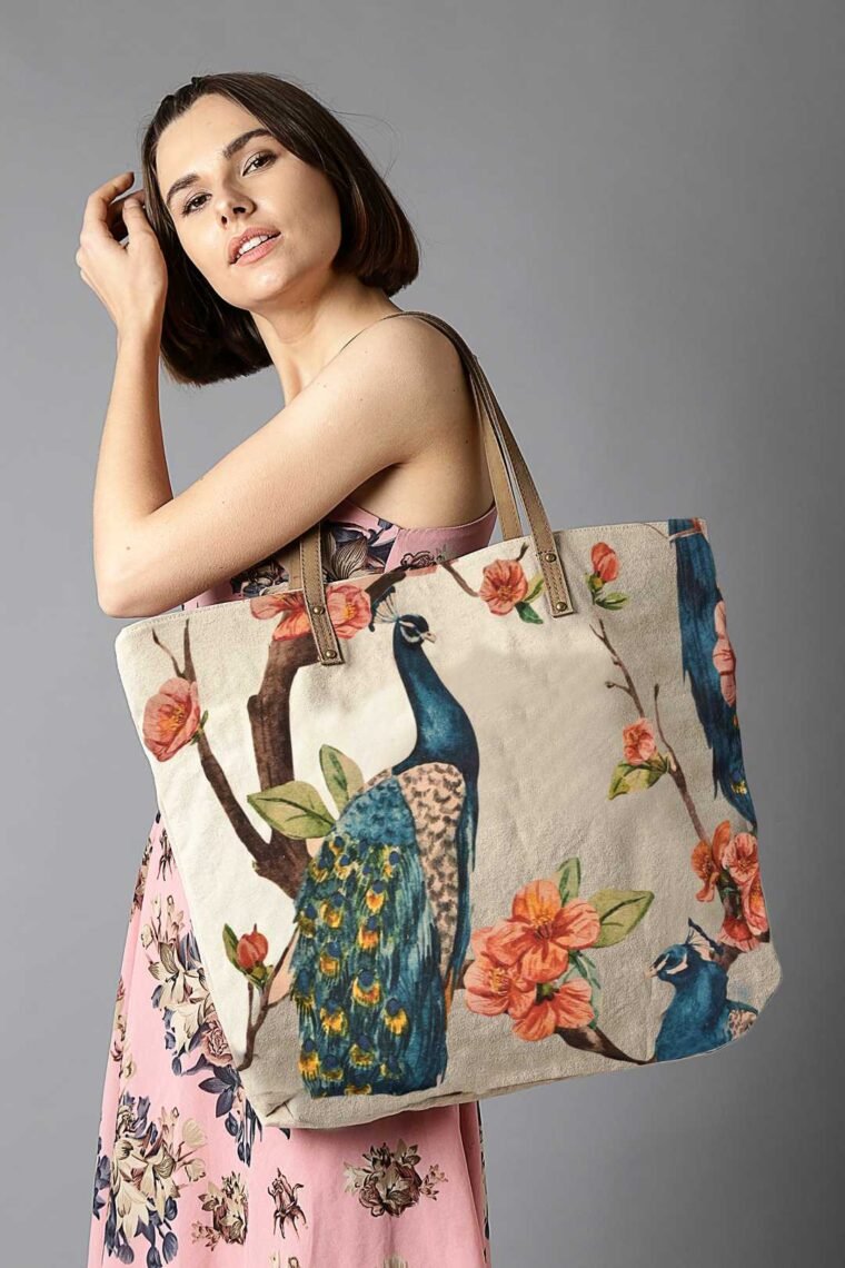Peacock Pattern Tote