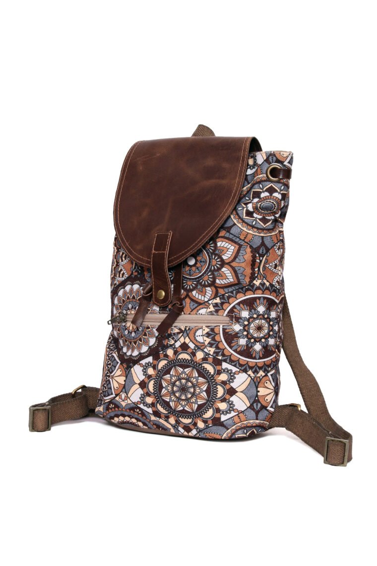 Mandala Brown Backpack